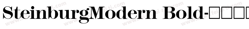 SteinburgModern Bold字体转换